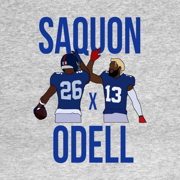 Saquon Barkley and Odell Beckham Jr 'Saquon x Odell' - New York Giants by xavierjfong